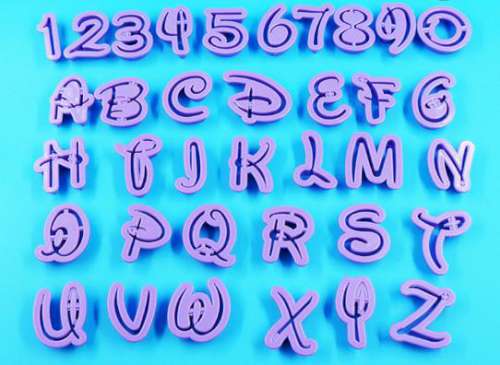 Disney Lettering Cutter Set - Click Image to Close